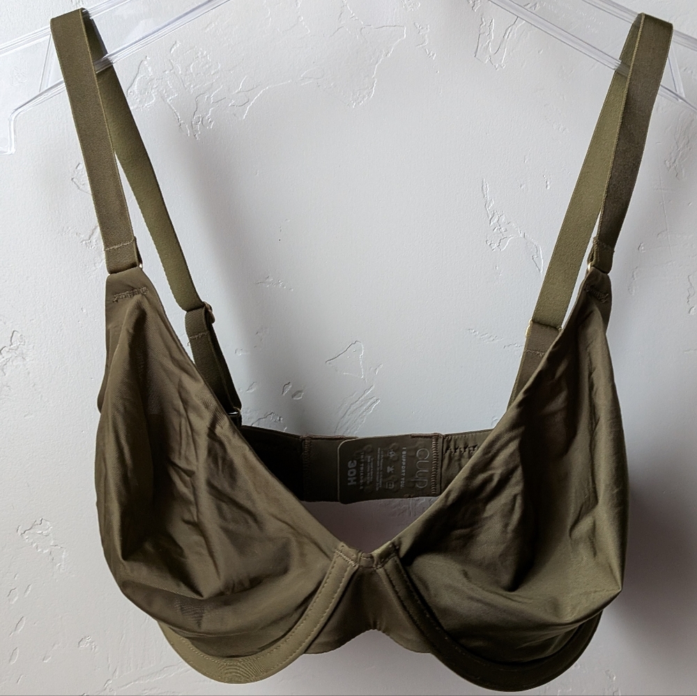 CUUP Olive Green Triangle Bra